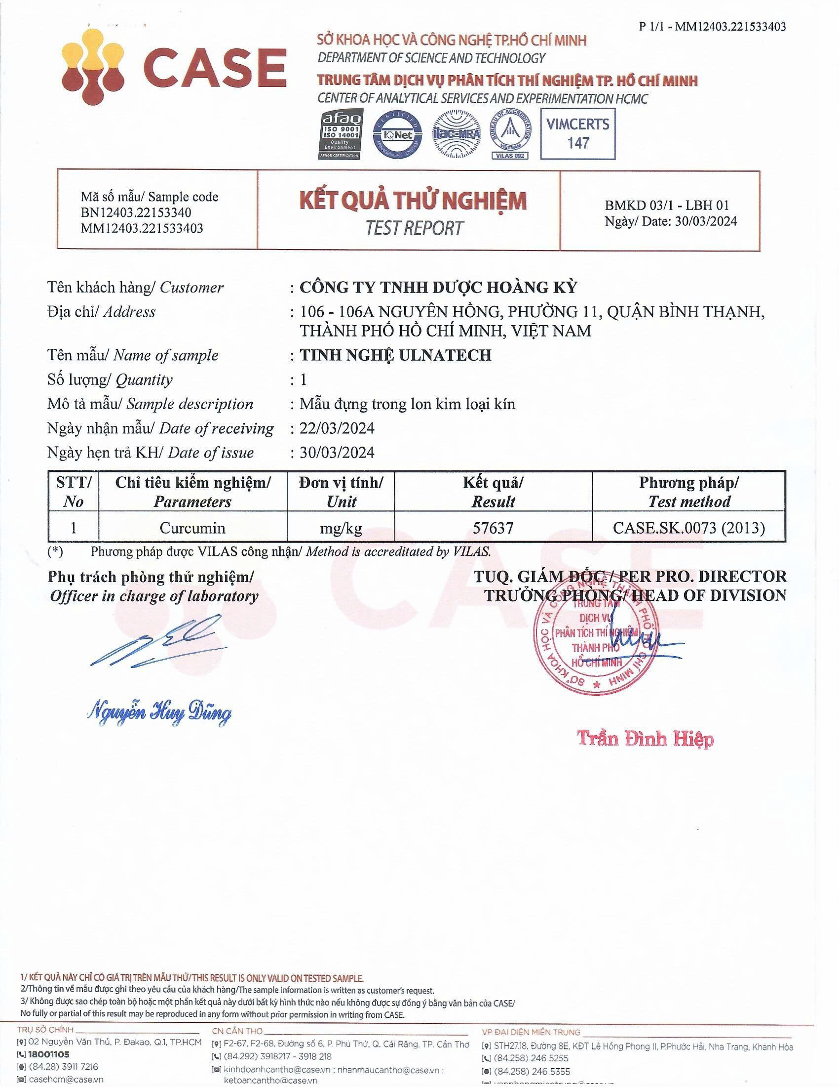  - Công Ty TNHH Dược Hoàng Kỳ